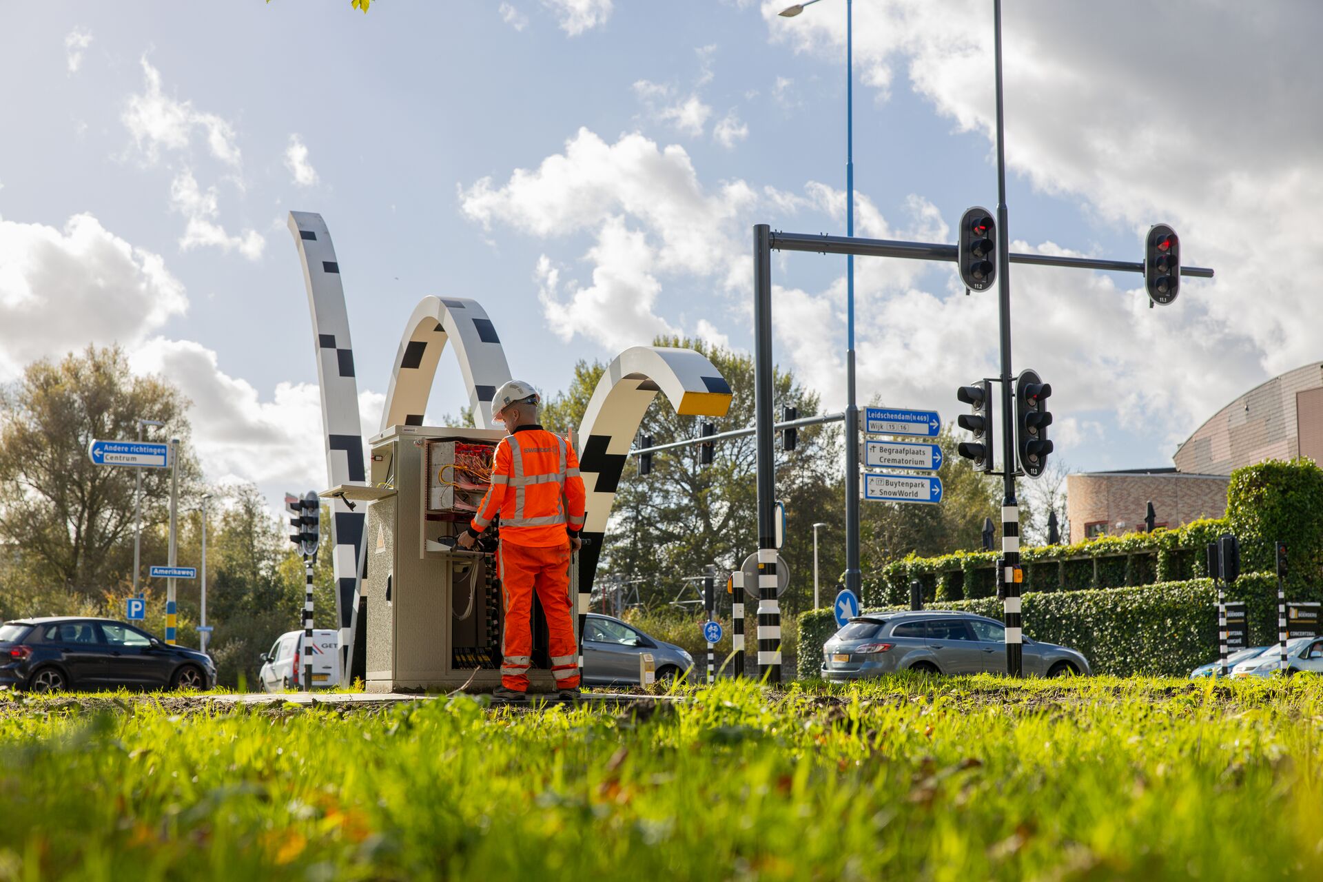 SWARCO ITS Traffic Light Controller Intersection Netherlands
