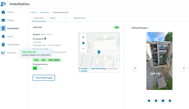 SWARCO NL Customer portal monitoring VRI