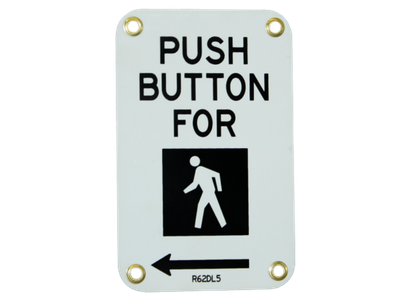 SWARCO McCain Pedestrian Pushbutton Plates